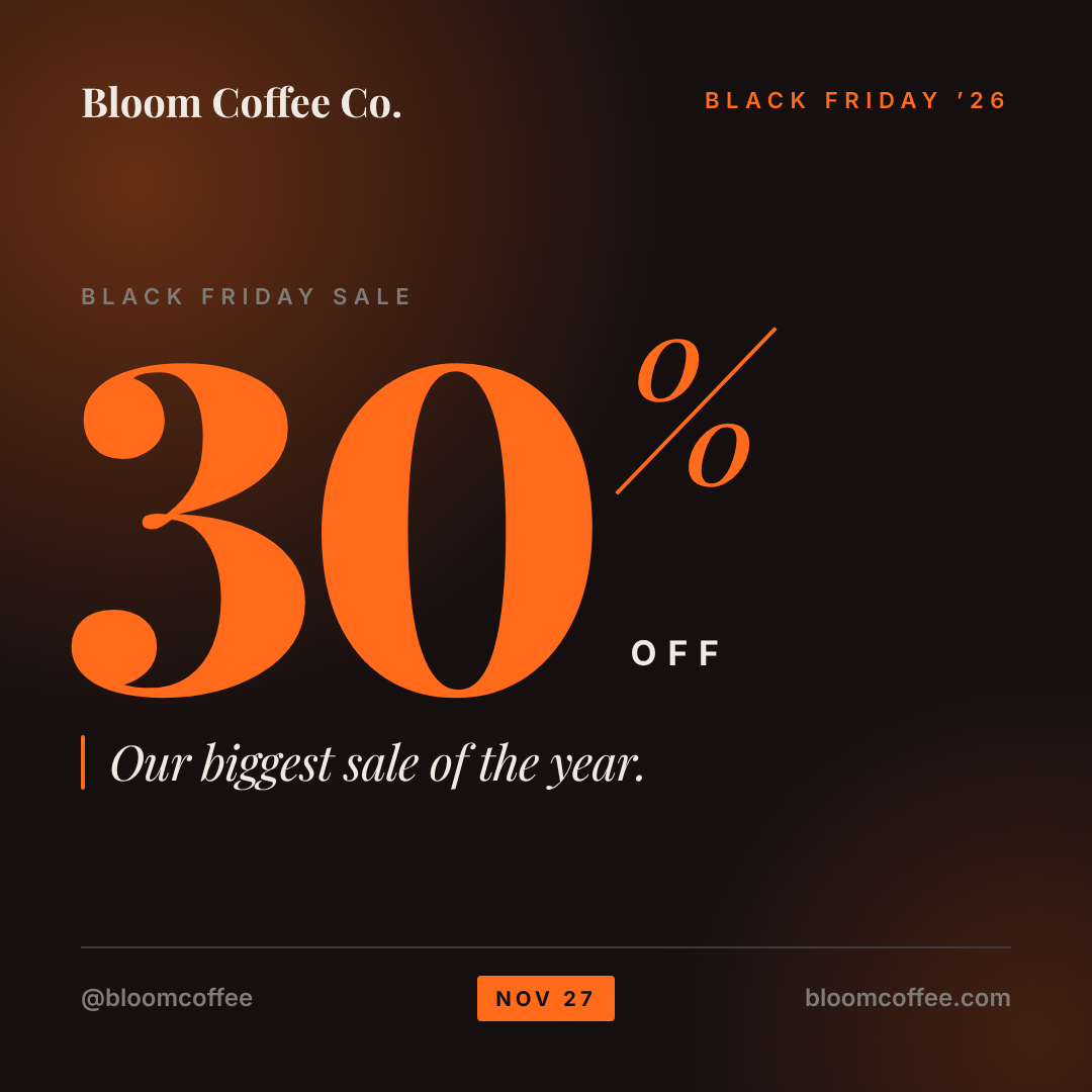 Black Friday post design example