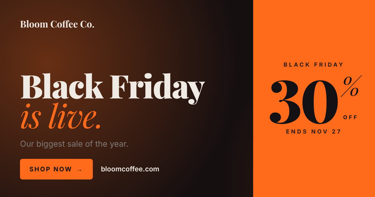 Black Friday portrait design example
