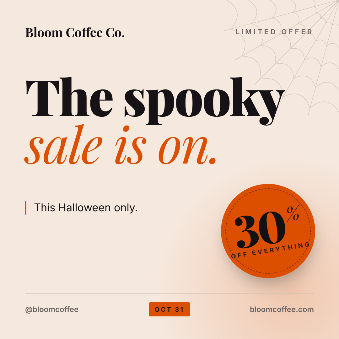 Halloween post design example