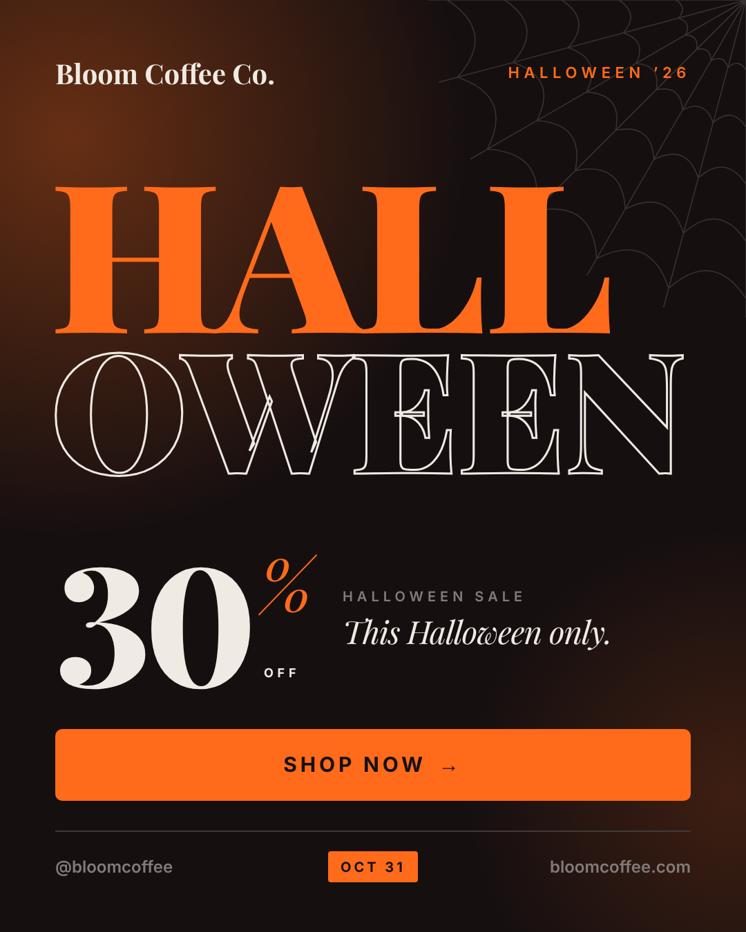Halloween post design example
